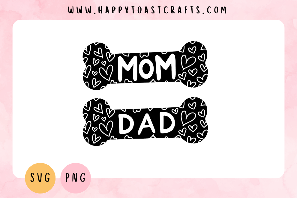 Mom & Dad Bones – Free SVG Clipart