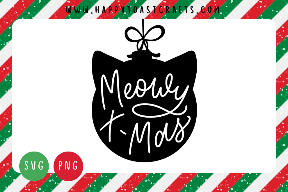 meowy Christmas Clipart – Free SVG
